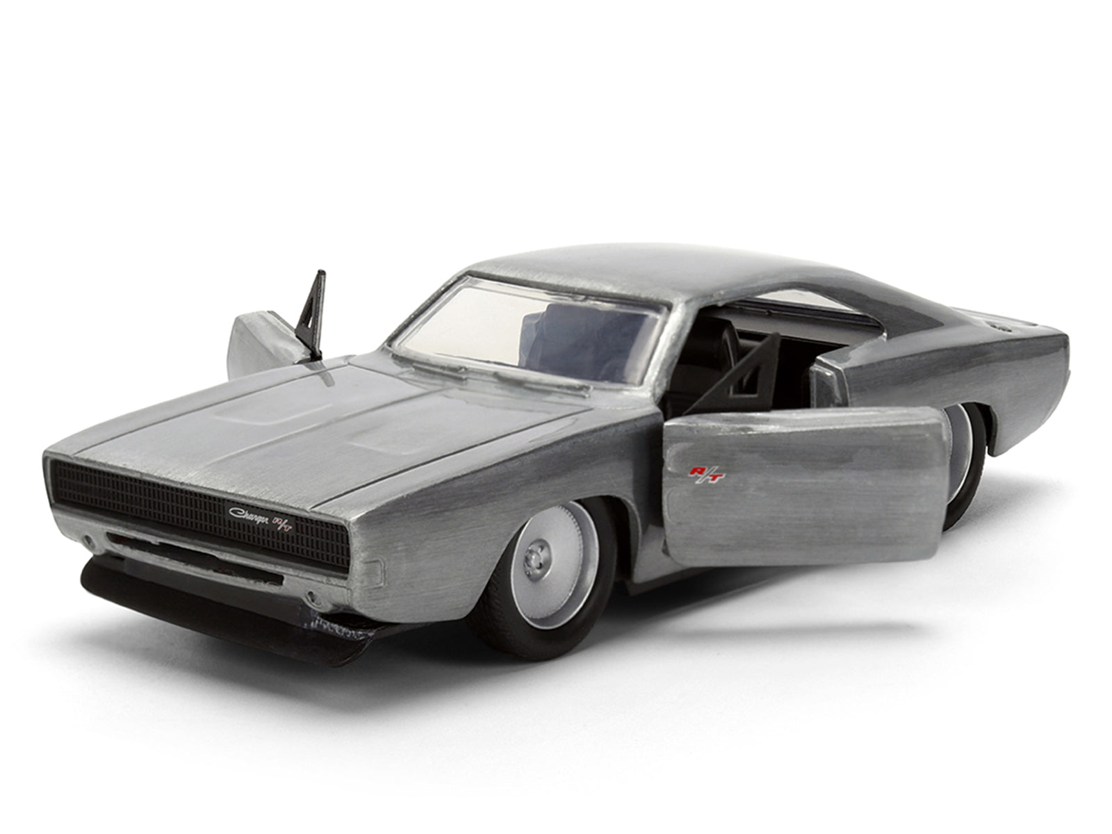 Dom's Dodge Charger R/T Raw Metal "Fast & Furious 7" (2015) Movie 1/32 Diecast Model Car by Jada