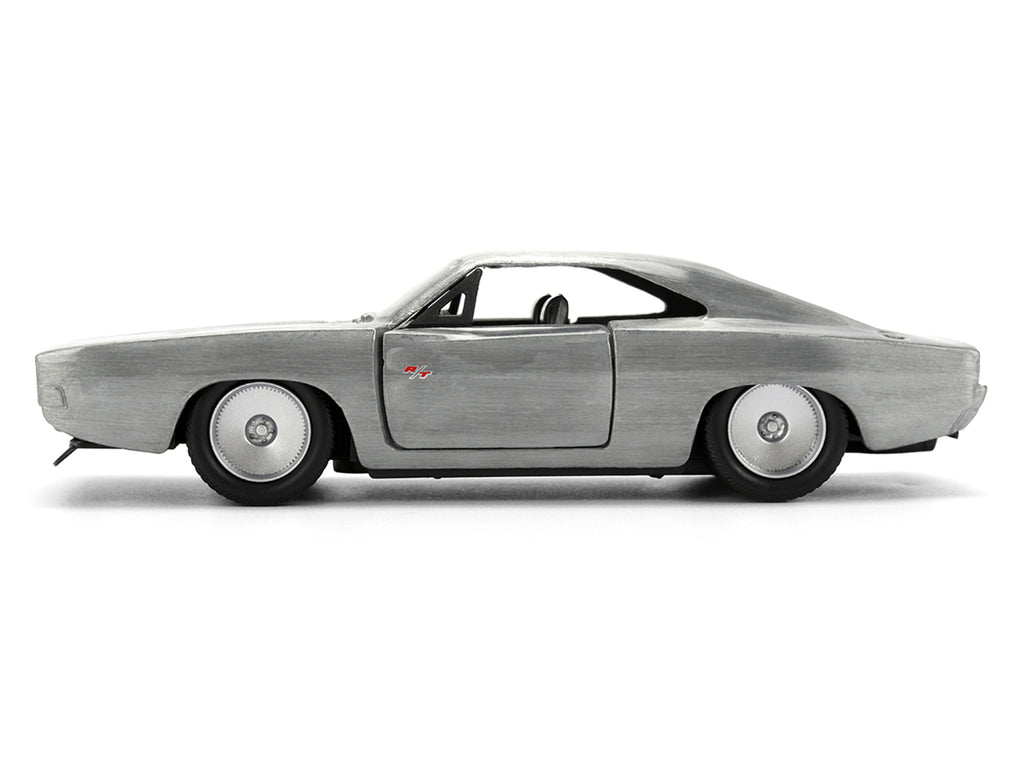 Dom's Dodge Charger R/T Raw Metal "Fast & Furious 7" (2015) Movie 1/32 Diecast Model Car by Jada