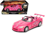 Suki's 2001 Honda S2000 Convertible Pink with Graphics "25 Years of Fast & Furious" "2 Fast 2 Furious" (2003) Movie 1/24 Diecast Model Car by Jada-3
