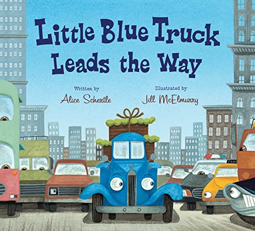 Little Blue Truck Leads the Way Board Book - Board Books