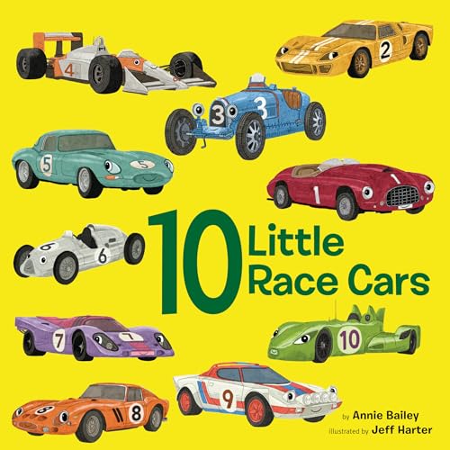 10 Little Race Cars - Board Books