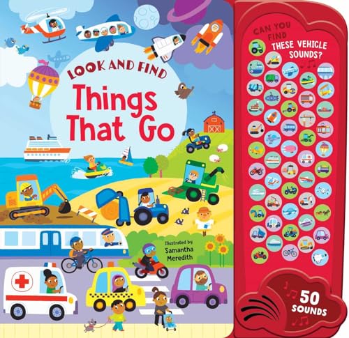 Things That Go: 50 Button Sound Book: Search & Find Book with 50 Noises! - Board Books