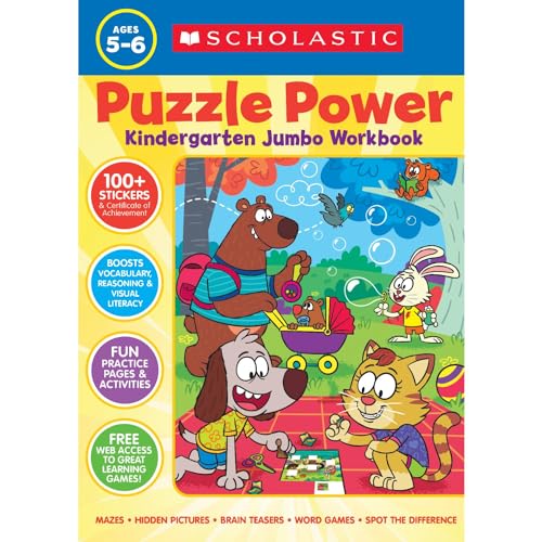 Puzzle Power Kindergarten Jumbo Workbook - Paperback