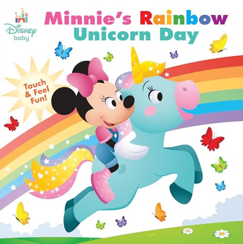 Disney Baby: Minnie's Rainbow Unicorn Day: Touch-And-Feel Fun! - Board Books