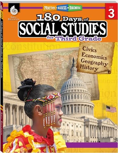 180 Days(tm) Social Studies for Third Grade: Practice, Assess, Diagnose - Paperback