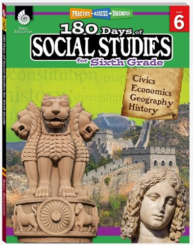 180 Days(tm) Social Studies for Sixth Grade: Practice, Assess, Diagnose - Paperback