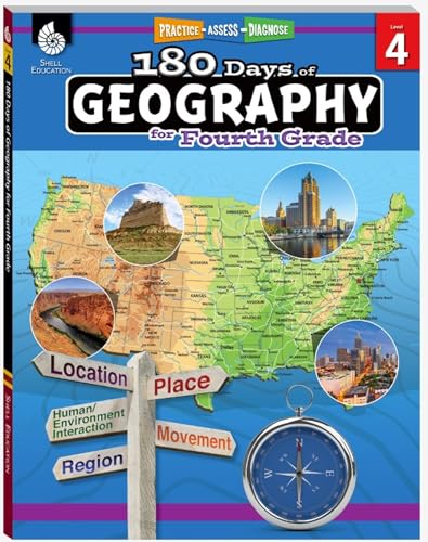 180 Days(tm) Geography for Fourth Grade: Practice, Assess, Diagnose - Paperback