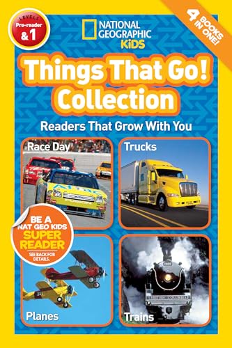Things That Go! Collection (National Geographic Kids Readers, Levels Pre-Reader & 1): Readers That Grow with You - Paperback
