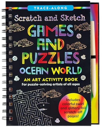 Scratch & Sketch Games & Puzzles: Ocean World (Trace Along) - Other