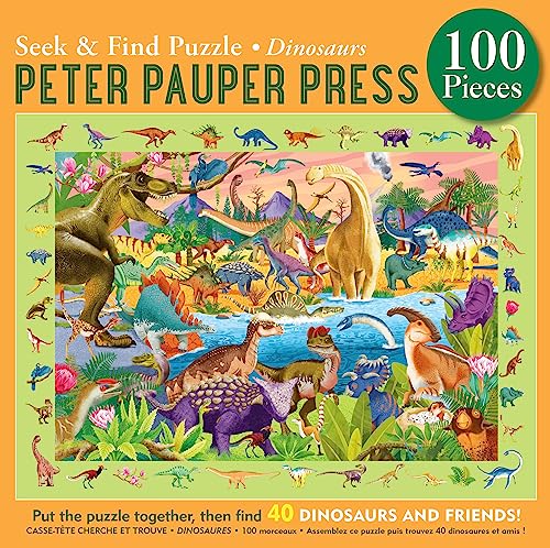 Dinosaurs Seek & Find 100-Piece Jigsaw Puzzle - Other