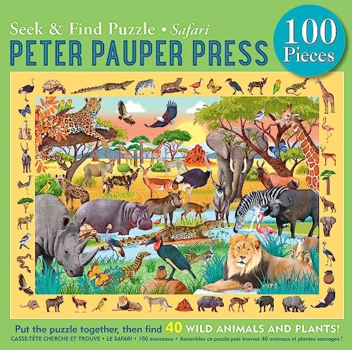 Safari Seek & Find 100-Piece Jigsaw Puzzle - Other