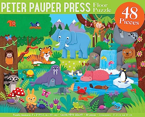 Animal Kingdom Floor Puzzle (48 Pieces) (36 Inches Wide X 24 Inches High) - Other