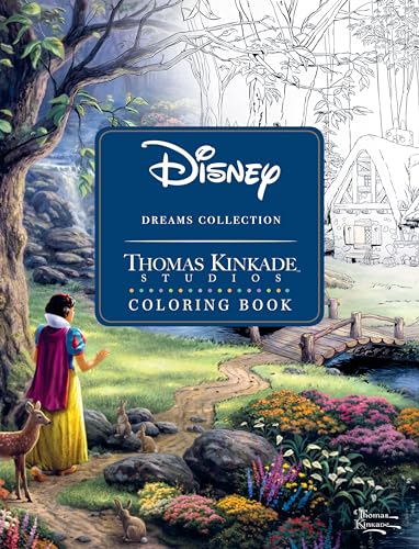 Disney Dreams Collection Thomas Kinkade Studios Coloring Book - Paperback