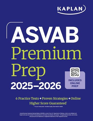 ASVAB Premium Prep 2025-2026: Includes 6 Full Length Practice Tests, 1000+ Practice Questions + Online Access to Interactive Video Lessons and Tutoria - Paperback