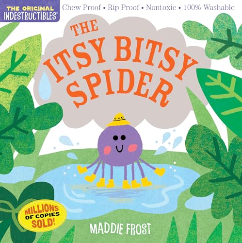 Indestructibles: The Itsy Bitsy Spider: Chew Proof - Rip Proof - Nontoxic - 100% Washable (Book for Babies, Newborn Books, Safe to Chew) - Paperback