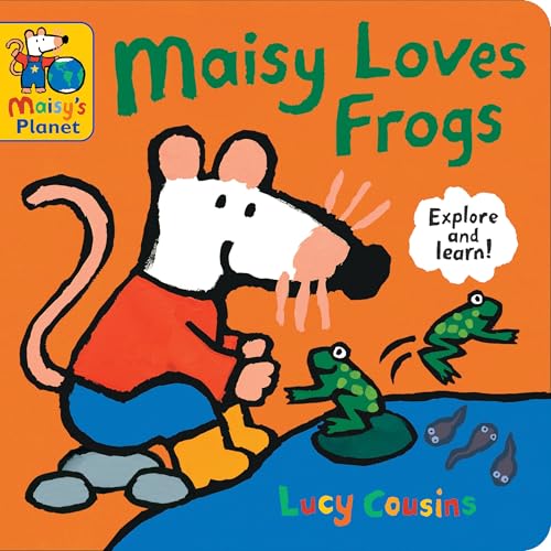 Maisy Loves Frogs: A Maisy's Planet Book: (Educational Board Book about Toads and Frogs - For Toddlers and Kids Ages 1-3) - Board Books