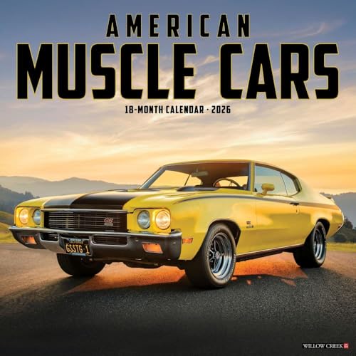 American Muscle Cars 2026 Wall Calendar - Wall