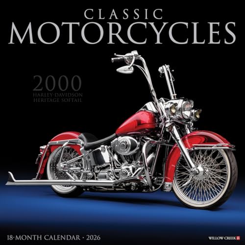 Classic Motorcycles 2026 Wall Calendar - Wall