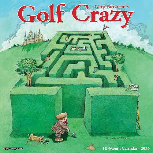 Golf Crazy by Gary Patterson 2026 Wall Calendar - Wall