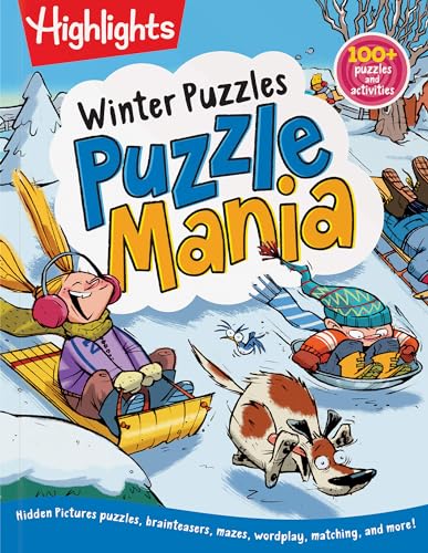 Winter Puzzles: Over 100 Snowy Puzzles, Brainteasers, Mazes, Matching Games and Winter-Themed Crafts for Kids - Paperback