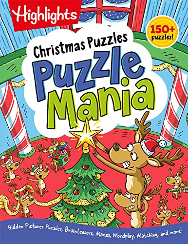 Christmas Puzzles: Kids Christmas Puzzle Book with Mazes, Hidden Pictures, Matching Games and More Than 100 Holiday Activities for Kids 6 and Up - Paperback
