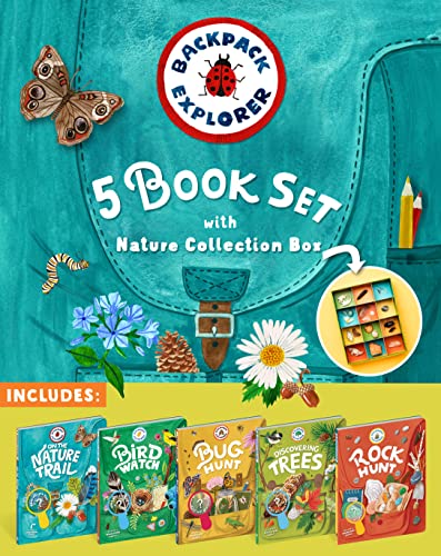 Backpack Explorer 5-Book Set with Nature Collection Box - Hardcover