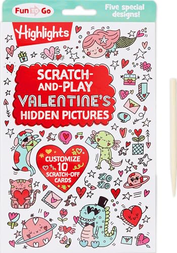 Scratch-And-Play Valentine's Hidden Pictures: Interactive Valentines Day Fun with Scratch-Off Designs, Hidden Pictures Puzzles and Cards for Kids to C - Other