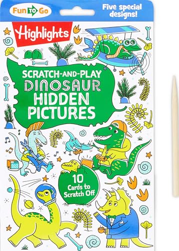 Scratch-And-Play Dinosaur Hidden Pictures - Paperback