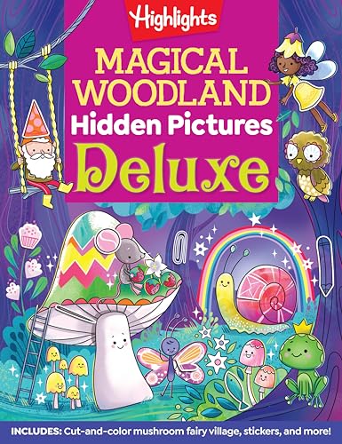 Magical Woodland Hidden Pictures Deluxe: 96 Pages of Magical Recipes, Crafts, Forest Puzzles and Stickers, Search for Mushrooms, Gnomes, Woodland Anim - Paperback