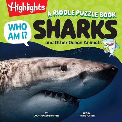 Who Am I? Sharks and Other Ocean Animals: Shark Book with Riddles, Fun Facts for Kids, Guessing Games and Visual Puzzles Made for Young Explorers 4-8 - Hardcover