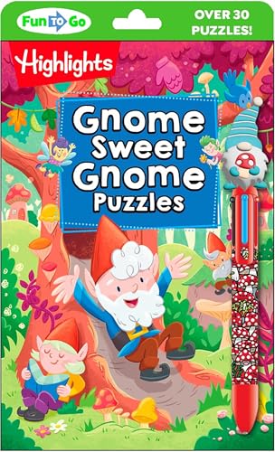 Gnome Sweet Gnome Puzzles: Magical Kids Puzzle Book with Gnomes, Fairies and Dragons, Hidden Pictures Puzzles and On-The-Go Activities for Car or Plan - Paperback