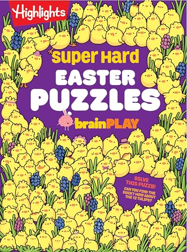 Super Hard Easter Puzzles Brainplay: Easter Puzzle and Activity Book with Over 75 Brain-Teasing Mazes, Logic Games, Hidden Object Puzzles and More for - Paperback
