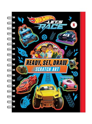 Hot Wheels Let's Race: Ready, Set, Draw - Scratch Art - Hardcover