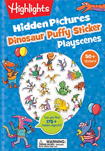 Dinosaur Hidden Pictures Puffy Sticker Playscenes - Paperback