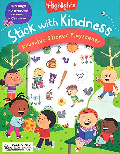 Stick with Kindness Reusable Sticker Playscenes - Paperback