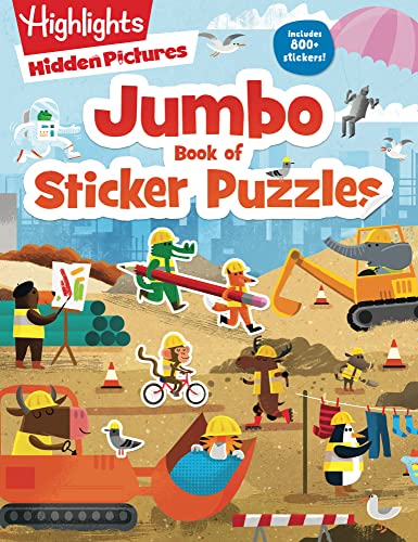 Jumbo Book of Sticker Puzzles: Ultimate Sticker Puzzle Fun with Over 800 Stickers & 100 Activities, Including Mazes, Hidden Pictures Scenes & Logic Pu - Paperback