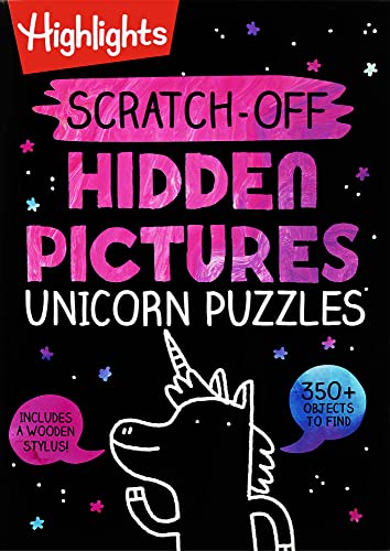 Scratch-Off Hidden Pictures Unicorn Puzzles - Spiral