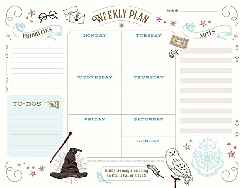 Harry Potter: Weekly Planner Notepad: (Harry Potter School Planner, Harry Potter Gift, Harry Potter Stationery, Undated Planner) - Other