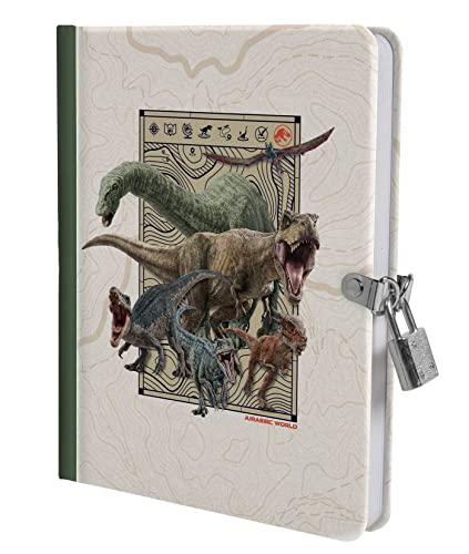 Jurassic World Invisible Ink Lock & Key Diary [With Pens/Pencils] - Hardcover