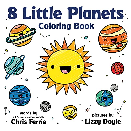 8 Little Planets Coloring Book - Paperback