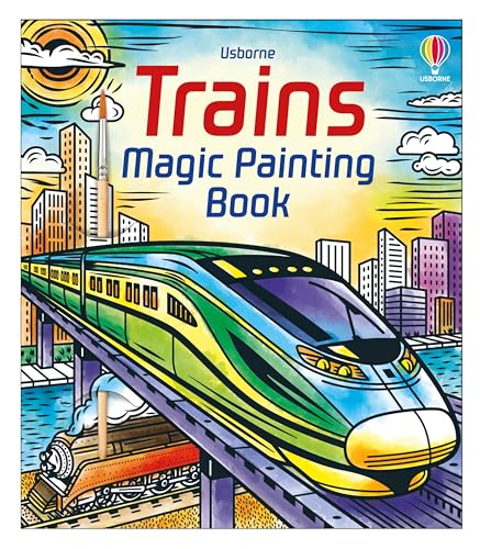 Trains Magic Painting Book - Paperback