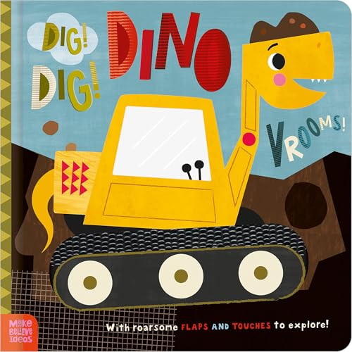 Dig! Dig! Dino Vrooms! - Paperback