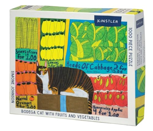 Bodega Cat with Fruits and Vegetables: 1000 Piece Puzzle - Hardcover