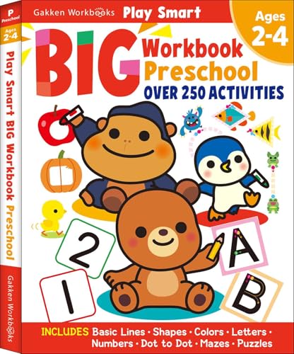 Play Smart Big Preschool Workbook Ages 2-4: Over 250 Activities - Paperback