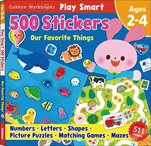 Play Smart 500 Stickers Our Favorite Things: For Ages 2-4 - Paperback