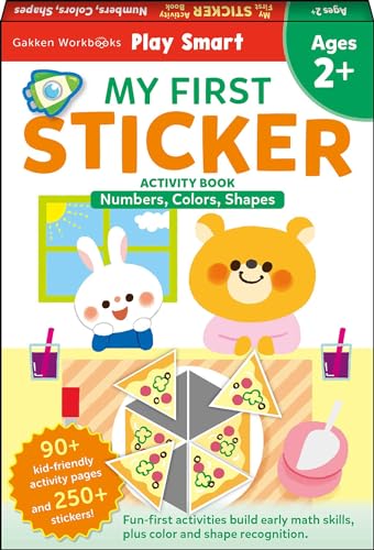 Play Smart My First Sticker Numbers, Colors, Shapes: For Ages 2+ - Paperback