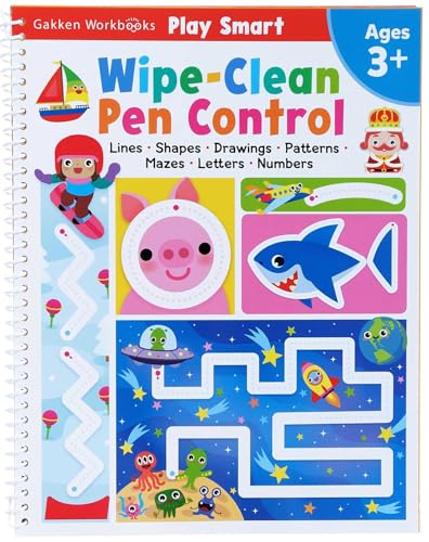 Play Smart Wipe-Clean Pen Control: Ages 3+ - Spiral