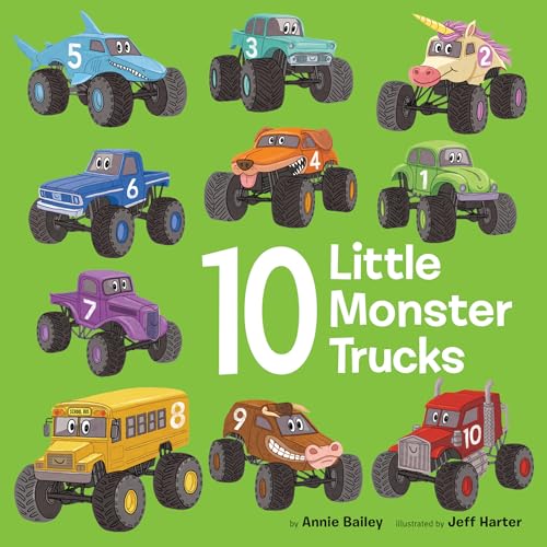 10 Little Monster Trucks - Board Books