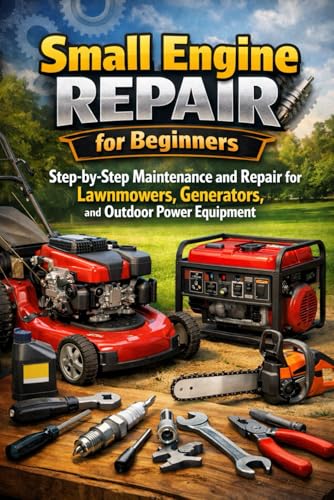 Small Engine Repair for Beginners: Step-by-Step Maintenance and Repair for Lawnmowers, Generators, and Outdoor Power Equipment - Paperback