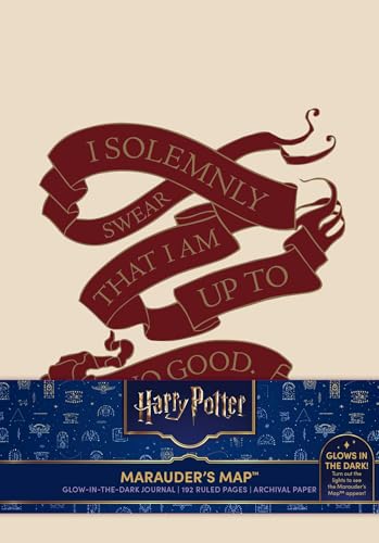 Harry Potter: Marauder's Map Glow in the Dark Journal - Hardcover